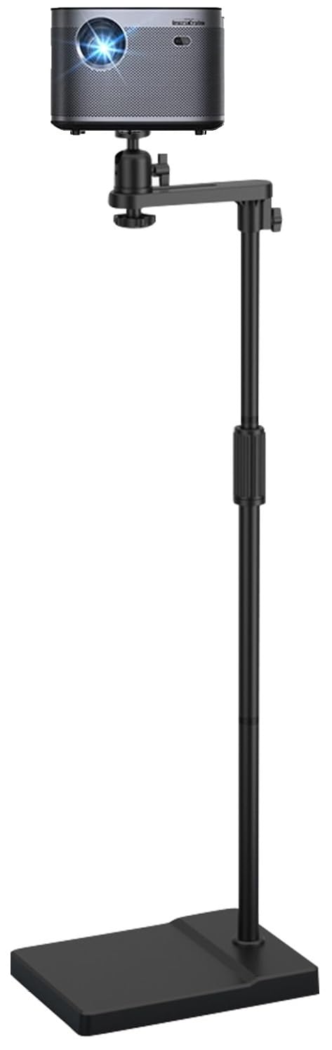 Projektori alus, projektori kinnitus, 360° pööratav projektori alus, projektori põrandaalus, projektori alus, projektori kinnitus, reguleeritav kõrgus 122–154 cm, projektori kinnitus, projektori alus