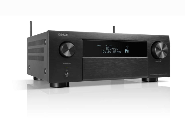 Denon AVC-X4800H 9.4-kanaliga AV-ressiiver, võimendi Auro-3D, Dolby Atmos, DTS:X, 6" 8K sisendid ja 3 väljundit, Bluetooth, Airplay 2, HEOS Multiroom, Alexa ühilduv, must