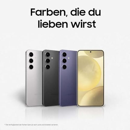 Samsung Galaxy S24 tehisintellektiga nutitelefon, lepinguta Android-telefon, 8 GB muutmälu, 128 GB salvestusruumi, 50 MP kaamera, pikk aku tööiga, oonüksmust, 3-aastane tootjagarantii