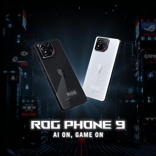 ASUS ROG Phone 9, EL-i ametlik mudel, Phantom Black, 12 GB RAM ja 512 GB salvestusruumi, Snapdragon® 8 Elite protsessor, 6,78" 185Hz AMOLED ekraan, Sony® Lytia 700: 50 MP kaamera