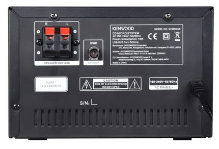 Kenwood M-525DAB - Mikro HiFi-süsteem CD, USB, DAB+ ja Bluetoothi ​​heli voogedastusega, 6,1 cm TFT värviline ekraan, kaugjuhtimispult