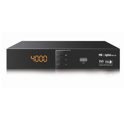 MK Digital HD-S3 1080p Full HD satelliitvastuvõtja SCART, HDMI, EPG USB meediapleier Astra-Hotbird-Türksat eelprogrammeeritud