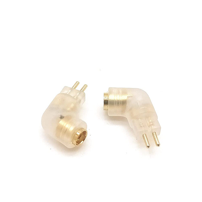 1 paari isetehtud MMCX-0,78 mm 2-pin adapteri pakk, mis teisendab kõrvaklappide pesa 0,78 mm MMCX kõrvaklappide heliliideseks (läbipaistev, kumer)