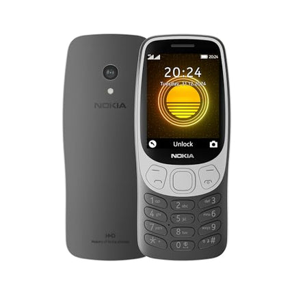 Nokia nutitelefon, 6,1 cm (2,4 tolli), 128 MB RAM, must