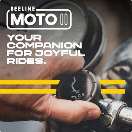Beeline Moto II - mootorratta navigatsiooniseade | Globaalne navigatsioon | Minikaardi liides | 14-tunnine aku tööiga | IP67 vee- ja löögikindel | USB-C laadimine rihmakinnitusega