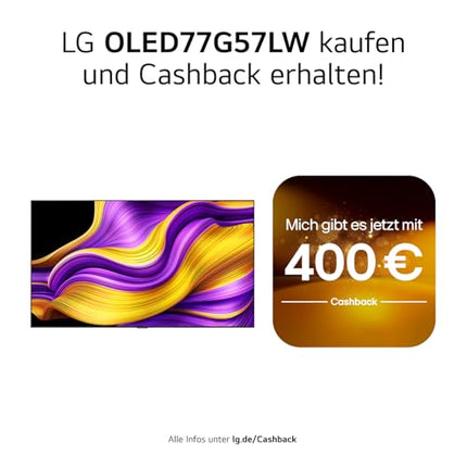 LG OLED77G57LW 77-tolline (195 cm) 4K OLED evo AI-teler (α11 Gen2 4K AI protsessor, webOS 25, 120 Hz (VRR kuni 165 Hz)) [mudeliaasta 2025]