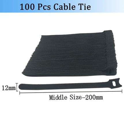 6 Heavy Duty Hook and Loop Cable Ties – Adjustable Hook and Loop Fasteners for Fishing Rod Holders and Organizers, Weatherproof Fishing Accessories with Hook and Loop Fasteners for Boat/Carp/Tangl Box, Reusable