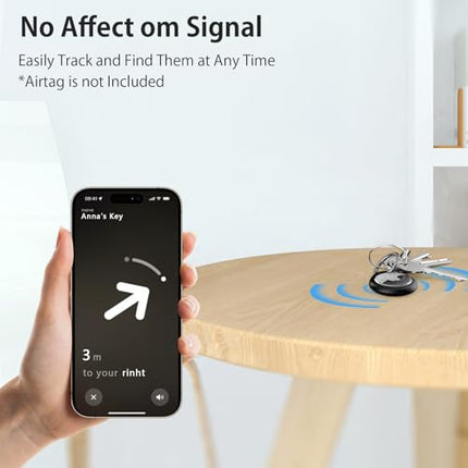 Õhukese sildiga ümbris Apple AirTagile, kriimustuskindel õhukeste siltidega võtmehoidja metallist võtmehoidjaga, veekindel TPU kaitseümbris GPS-i esemete leidjale