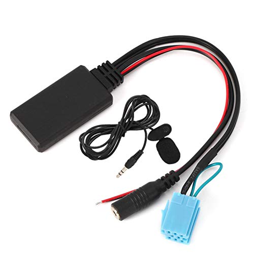 Auto AUX-IN adapter, 8-kontaktiline Bluetooth AUX IN kaabel, audio- ja videolisaseadme sisendadapter mikrofoniga, käed-vabad süsteem Smart Fortwo 450 jaoks