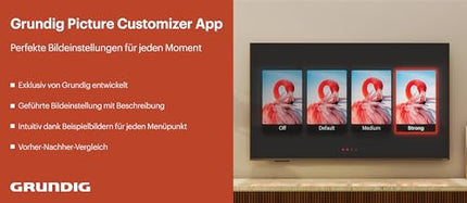 GRUNDIG 65 VOE 73 65-tolline (164 cm) LED-teler, Android 11 teler, 4K UHD, Dolby Vision, HDR10+, Micro Dimming mootor, filmipildi täiustamine, sisseehitatud Chromecast, Bluetooth, nutiteler, must