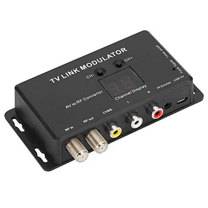 UHF modulaator, AV-RF muundur, IR-laiendaja kanalite kuvamisega, UHF TV LINK modulaator, PAL, USB5V @400 mA, ühilduv digiboksi ja teiste A/V allikatega
