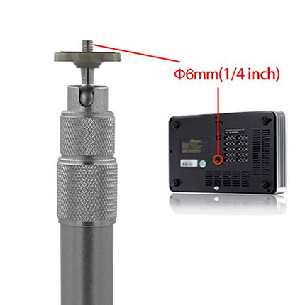 Olischt projektori kinnitus lakke, universaalne teleskoopkinnitus, 30-60cm, alumiinium
