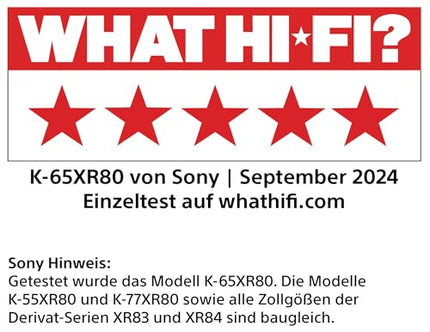 Sony BRAVIA 8 OLED 77-tolline 4K HDR Google'i nutiteler (2024) | Mängufunktsioonid IMAX Enhanced, Dolby Vision Atmos, Chromecast, Apple AirPlay, 120Hz 77XR80 jaoks