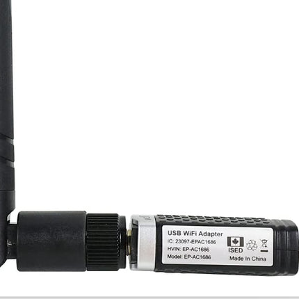EDUP AC1300M WLAN-pulk USB 3.0 WLAN-adapter 6dBi eemaldatava antenniga 802.11 AC kahesageduslik (5 GHz 867 Mbit/s + 2,4 GHz 400 Mbit/s) võrguadapter, mis toetab WiFi leviala lauaarvutitele, sülearvutitele, Windowsile ja Mac OS-ile