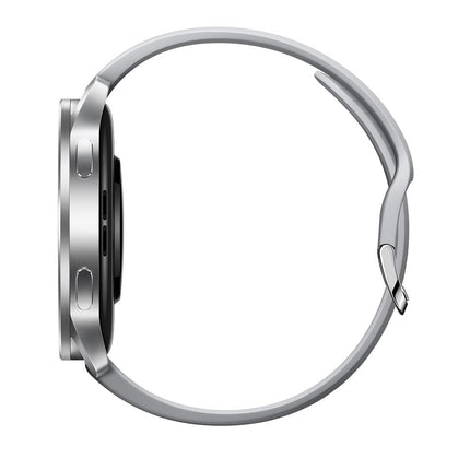 Xiaomi Watch S3 Smartwatch, 1.43" AMOLED Display, up to 15 days battery life, interchangeable bezel, sleep, heart rate, and sports tracking, MIUI Watch OS, Silver