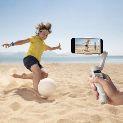 DJI Osmo Mobile 7 Gimbal Stabilizer for iPhone, Android, Built-in Tripod, Ultralight, 3-Axis Smartphone Gimbal, ActiveTrack 7.0, ShotGuides, One-Click Editing, 10 Hours of Use