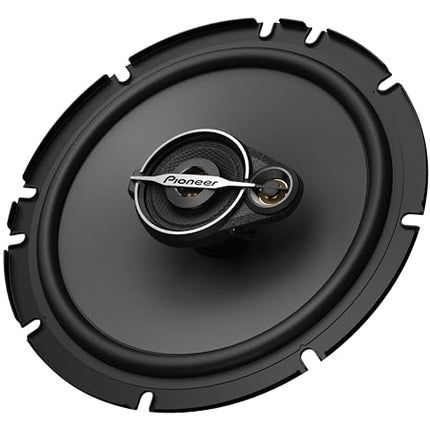 Pioneer TS-A1671F 16.5 cm 3-way coaxial speaker set with 2 speakers (320 W max. each, 70 W sine), powerful sound, high efficiency, 48 mm installation depth, 144 mm installation cutout, with grille
