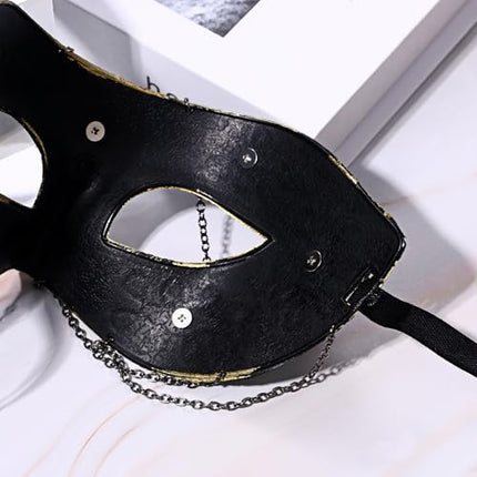 OIDEA maskeraadimask meestele ja naistele: antiikkuldne gooti steampunk kummitus ooperifantoomi mask halloweeni kostüümipeo promo karnevali Veneetsia mask
