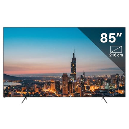 TEEVIEW TV85QQG-EU 85" Google Smart QLED 4K UHD TV, Wi-Fi, Bluetooth, 3x HDMI, Triple Tuner, Voice Control, Integrated Streaming Apps