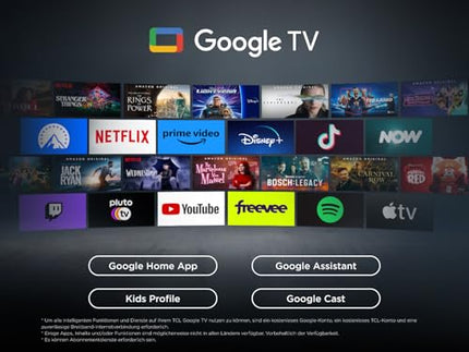 TCL 75T69C 75 inch QLED, Direct LED TV, 4K HDR TV, Smart Google TV (Dolby Vision &amp; Atmos, Game Master, Motion Clarity, Compatible with Google Assistant &amp; Alexa)