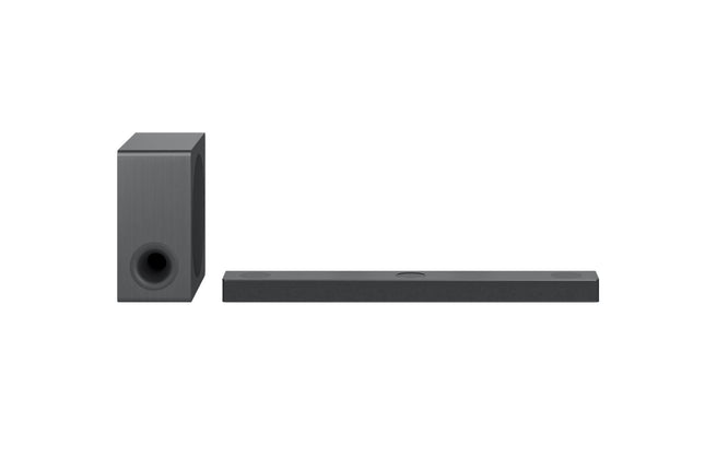 LG DS80QY 3.1.3 heliriba (480W) juhtmevaba subwooferiga ja MERIDIAN tehnoloogiaga (Dolby Atmos, HDMI, Bluetooth), tume hõbedane teras