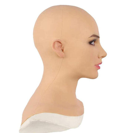 BBABBT Female Realistic Silicone Crossdresser Mask Cosplay Drag Queen Halloween Costume Halloween Party Cosplay Party Costume Props