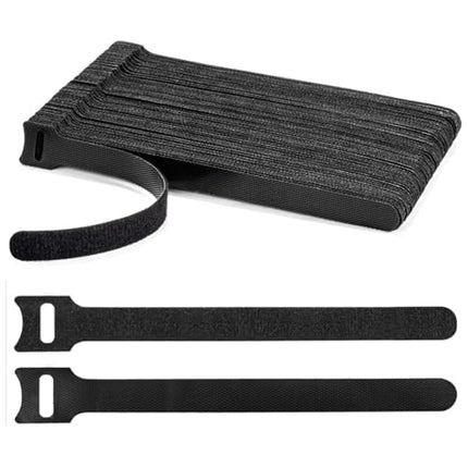 Korduvkasutatavad kaablisidemed, 150 mm, mustad, 80 tk pakis, reguleeritavad takjakinnitusega kaablikorraldajad koju, kontorisse ja andmekeskusesse, kaablihaldus