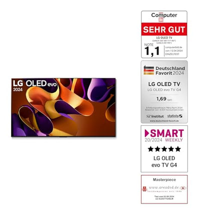 LG OLED77G48LW televiisor 77" (195 cm) OLED evo televiisor (α11 4K tehisintellektiga protsessor, webOS 24, Dolby Vision, kuni 120 Hz) [mudeliaasta 2024]
