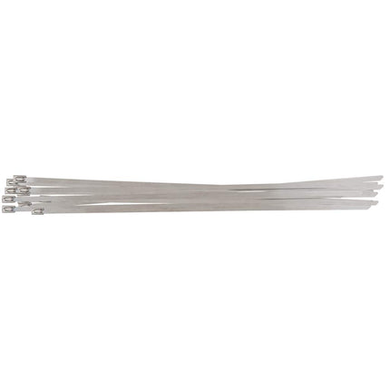 KS Tools 115.1591 Stainless steel cable ties with ball lock, 4.6 x 200 mm