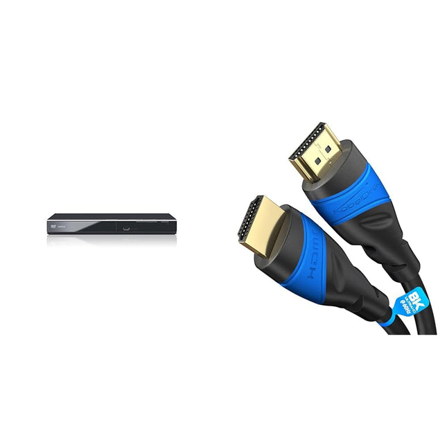 Panasonic DVD-S700EG-K DVD-mängija ja KabelDirekt – HDMI-kaabel – 2 m