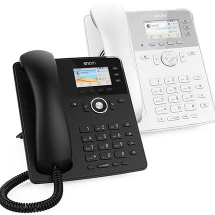 Snom D717 IP-telefon, SIP-lauatelefon (3 isemärgistavat funktsiooniklahvi, kõrglahutusega värviline TFT-ekraan, integreeritud valgussensor, PoE IEEE 802.3af), must, 00004397