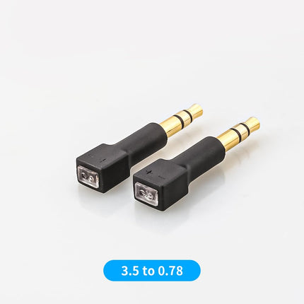0,78 mm emane - 3,5 mm isane kõrvaklapiadapter, adapter DENON AH-D9200 D7200 Sony MDR-Z1R MDR-Z7 Hifiman HE1000 jaoks, ühendamiseks 3,5 mm audio kõrvaklappidega (0,78 mm kuni 3,5 mm)