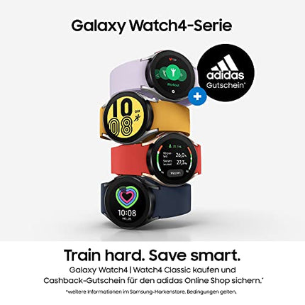 Samsung Galaxy Watch4, ümmargune Bluetooth nutikell, Wear OS, aktiivsusmonitor, aktiivsusmonitor, 44 mm, must (saksa versioon)