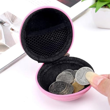 Portable Headphone Case, Headphone Bluetooth Headset, Small Storage Bags, Mini Coin Purse Storage Box, Travel Carrying Case, Headset for Headphones, USB Cable, Charger, 4 Pack