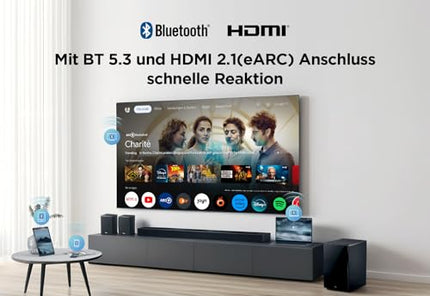 TCL Q85H 7.1.4-kanaliline RayDanz Technology heliriba juhtmevaba subwooferi ja kõlaritega