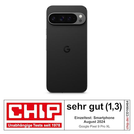 Google Pixel 9 Pro XL – Androidi nutitelefon Gemini mudeliga, SIM-kaardita, kolmekordse tagakaamerasüsteemiga, 24-tunnise akueaga ja 6,8-tollise Super Actua ekraaniga – Obsidian, 128 GB