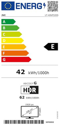 JVC 43-tolline TiVo-toega nutiteler (Full HD, HDR, kolmekordne tuuner, 6 kuud HD+ garantiid kaasas) LT-43VF5355