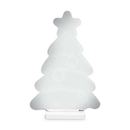 Idena 30550 - LED Infinity Mirror Christmas Tree, approx. 13 x 5.5 x 22 cm, decorative lamp with 80 SMD LEDs and 3D effect, Christmas decoration for indoors, battery-operated