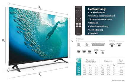 Philips 55PUS7009 4K LED nutiteler - 55-tolline ekraan pikslitäpse Ultra HD Titan OS platvormi ja Dolby Atmos heliga. Ühildub Alexa ja Google Assistantiga - must