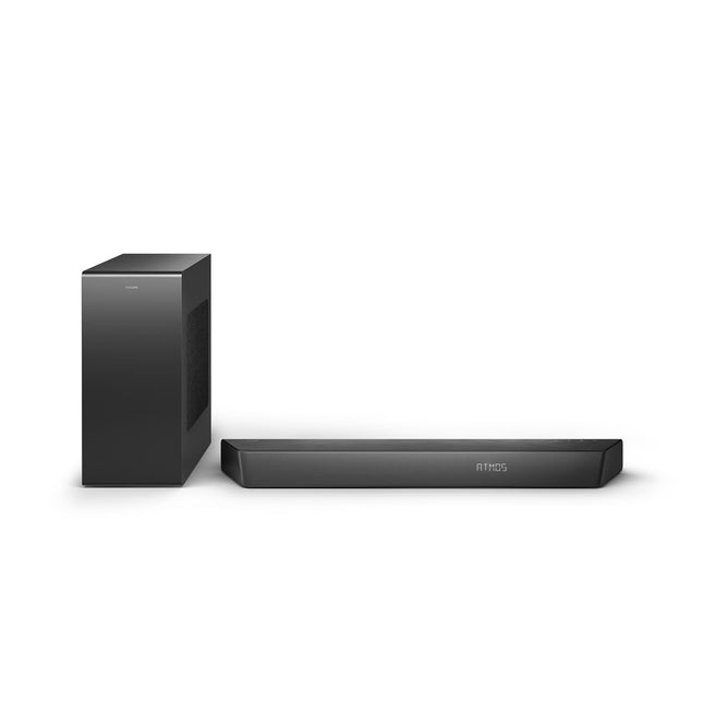 Philips TAB7207/10 Soundbar 2.1 juhtmevaba subwoofer, Dolby Atmos, kinoheli, rikkalik ja sügav bass, HDMI ARC, üliõhuke disain