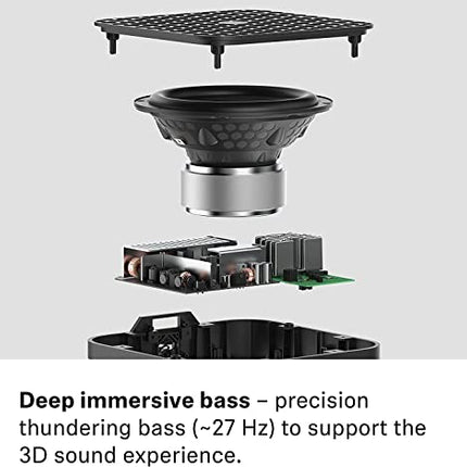Sennheiser AMBEO Soundbar Plus teleri ja muusika jaoks – EL pistik + AMBEO Subwoofer teleri ja muusika jaoks – EL pistik – sügav, läbistav bass kuni 27 Hz – 8-tolline subwoofer 350 W D-klassi võimendiga