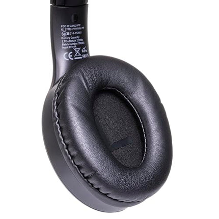 PowerLocus P19 Bluetooth kõrvaklapid, juhtmevabad kõrvaklapid mikrofoniga, 70 tundi mänguaega, Hi-Fi sügav bass, kokkupandav peakomplekt iPadile/telefonidele/sülearvutitele/arvutile (must/hall)
