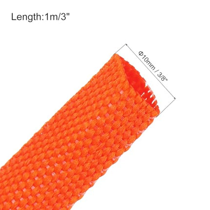 Hankimiskaart Punutud kaablihülsid, termokahanev toru, 0,9 cm, 0,9 m, oranž, suhe 2:1, termokahanev toru, juhtmestiku kaablikaitse, võrgukaabli kaitse, kaablihaldus