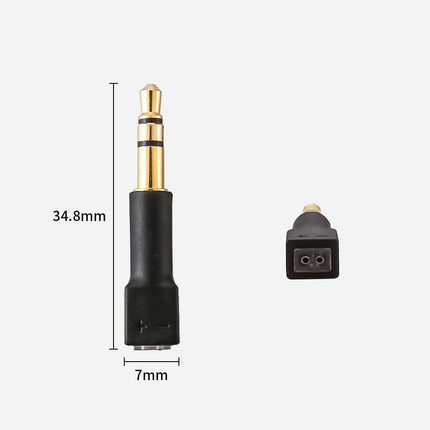 0,78 mm emane - 3,5 mm isane kõrvaklapiadapter, adapter DENON AH-D9200 D7200 Sony MDR-Z1R MDR-Z7 Hifiman HE1000 jaoks, ühendamiseks 3,5 mm audio kõrvaklappidega (0,78 mm kuni 3,5 mm)