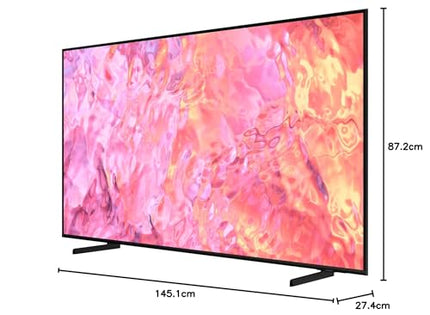 Samsung QLED 4K Q60C 65-tolline teler, kvantpunkttehnoloogia, kvant HDR, AirSlim disain, nutiteler [2023] (65Q60C)