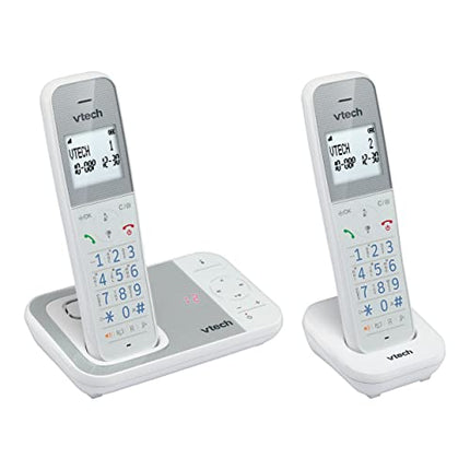 VTech XS1051 DECT telefon Juhtmeta 2 telefonitoruga, Juhtmeta telefon automaatvastajaga, helistaja blokeerimise, käed-vabad funktsiooni, helitugevuse võimendi, käed-vabad süsteemiga