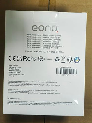 Eono mürasummutavad kõrvaklapid - juhtmevabad kõrvapealsed Bluetooth-kõrvaklapid - ANC Eonoheadphone 1 mitme režiimiga mürasummutusega, AUX, mikrofon, pehmed kõrvapadjad, 40-tunnine aku (sinine)