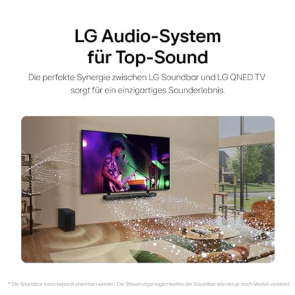 LG 55QNED86T6A televiisor 55" (139 cm) QNED-teler (α8 4K tehisintellektiga protsessor, webOS 24, HDR10, kuni 120 Hz) [Mudeliaasta 2024]