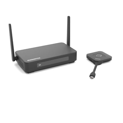 Juhtmevaba esitlus - Marmitek Stream 4K Pro KIT (1TX/1RX) - Juhtmevaba esitlussüsteem 1 saatjaga (USB-C dongel) ja 1 vastuvõtjaga - HDMI esitlussüsteem - 4K konverentsilahendus - Touchback