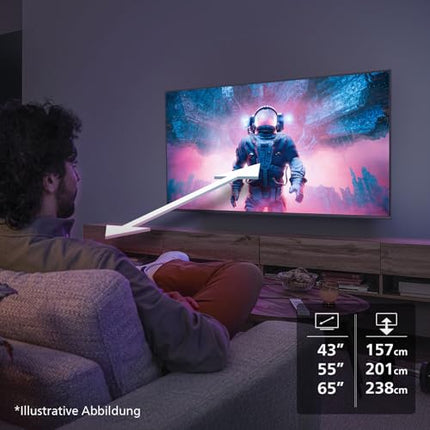 Philips 65PUS7200 4K LED Smart TV - 65-inch display with Pixel Precise Ultra HD, Titan OS platform and Dolby Atmos sound - Works with Alexa and Google Assistant